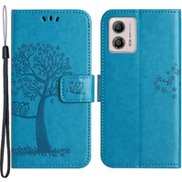 Flip case for Motorola Moto G53 / G23 / G13, tree, blue