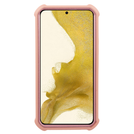 Armored case for Samsung Galaxy S22, Dexnor Full Body, pink rose gold