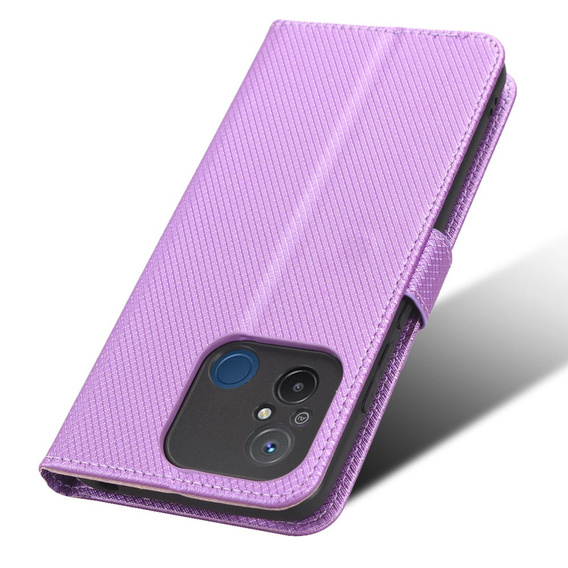 Flip case for Xiaomi Redmi 12C, Wallet, Smart Magnet, purple