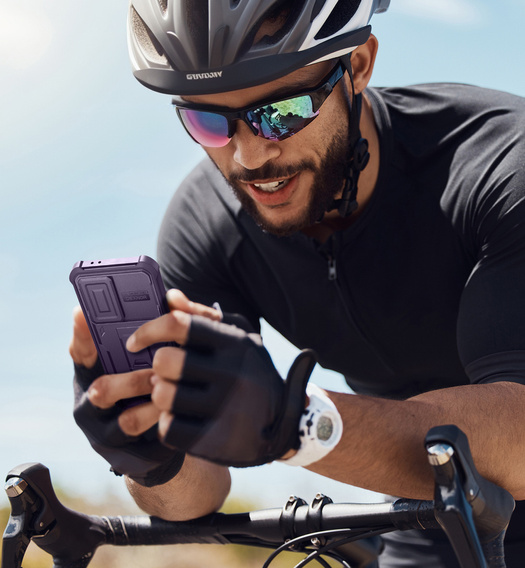 Armored case for Samsung Galaxy A36 5G, Dexnor Full Body (Two Frames), purple