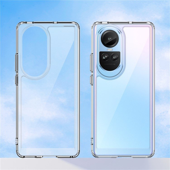 Case for Oppo Reno 10 / 10 Pro, Fusion Hybrid, transparent