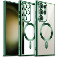 Case for Samsung Galaxy S23 Ultra, MagSafe Hybrid, green