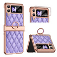 Case for Samsung Galaxy Z Flip 4 5G, Rhombus Grid
