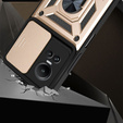 Case for Oppo Reno 10 / 10 Pro, CamShield Slide, gold