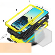 Armored case for Samsung Galaxy S22, R-JUST CamShield Slide, yellow