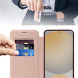 Flip case for Samsung Galaxy S25 FE, RFID Wallet MagSafe CamShield, pink