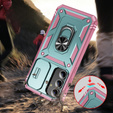 Case for Samsung Galaxy S24+ Plus, CamShield Slide, green / pink