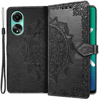 Flip case for Oppo A78 4G, Mandala, black
