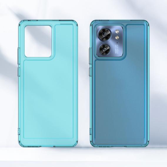 Case for Motorola Edge 40, Fusion Hybrid, blue