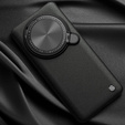 Case for Xiaomi 14 Ultra, armored Nillkin, Camshield Prop Leather Coated, for Magsafe, black