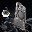 Case for iPhone 16 Pro, armored with stand and handle plate, grey