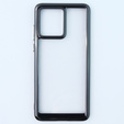 Case for Motorola Moto G84 5G, Fusion Hybrid, transparent / black