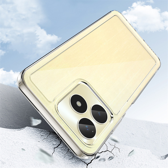 Case for Realme C51, Fusion Hybrid, transparent