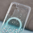 Case for Samsung Galaxy S24+ Plus, Glittery, for MagSafe, green