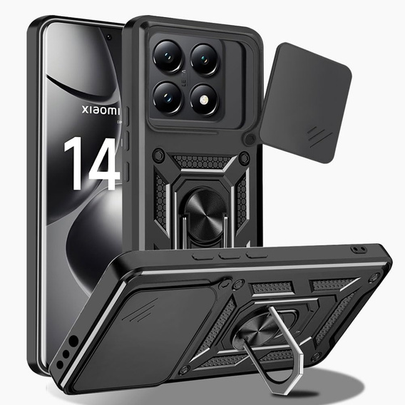 Case for Xiaomi 14T, CamShield Slide, black