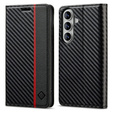 LC.IMEEKE Carbon flip case for Samsung Galaxy A57 5G, black