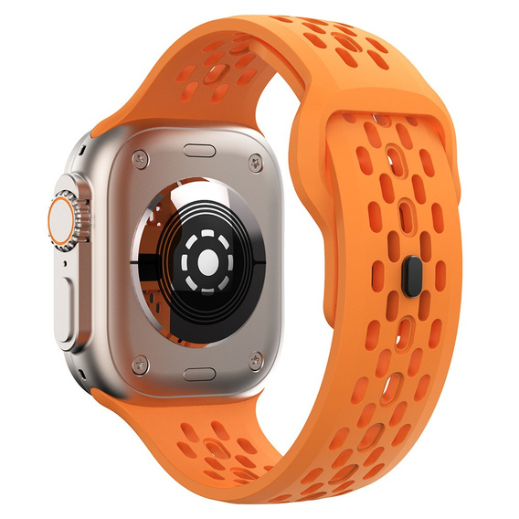 Silicone Strap for Apple Watch 1/2/3/4/5/6/7/8/SE/ULTRA 42/44/45/49MM, Orange