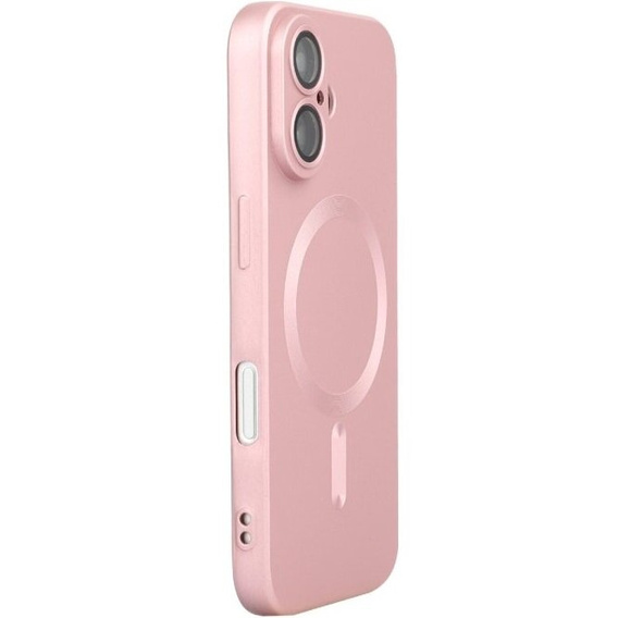 Case for iPhone 16, ColorMag, for MagSafe, pink