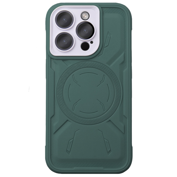 Case for iPhone 15 Pro Max, ERBORD Armor Mag, green
