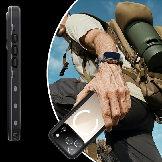 REDPEPPER waterproof case for iPhone 17 Pro, black