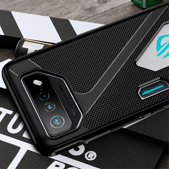 Case for ASUS ROG Phone 8 Pro, Carbon Gel, black