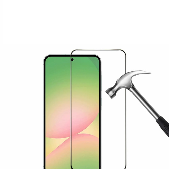 3D Tempered Glass for Samsung Galaxy A56, black frame