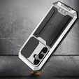 Armored case for Samsung Galaxy S25+ Plus, R-JUST, silver