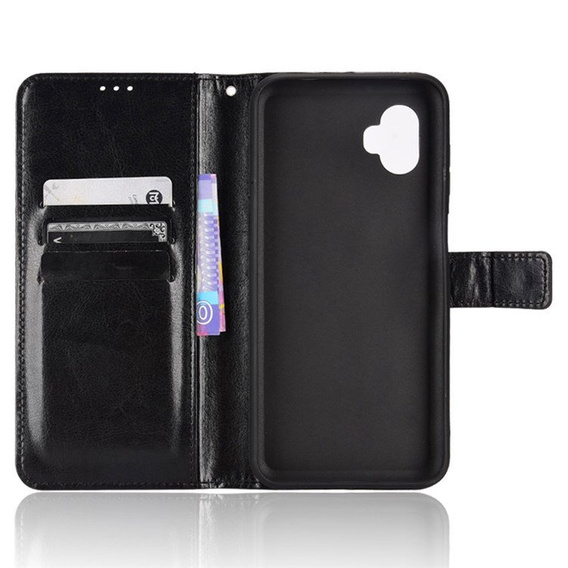 Flip case for Samsung Galaxy Xcover 6 Pro 5G, Crazy Horse Wallet, black
