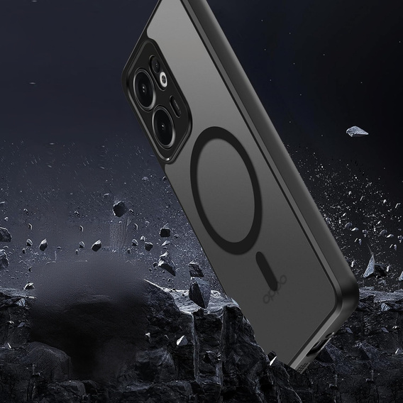 Case for Oppo Reno 13F / Oppo Reno 13FS, for MagSafe, ERBORD Matt Case, black