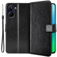 Flip case for Realme 10 4G, Split Leather, black
