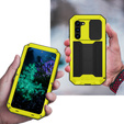 Armored case for Samsung Galaxy S23 Plus, R-JUST CamShield Slide, yellow
