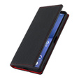 Flip case for Sony Xperia 10 V, Litchi Skin Grain, black