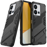 Case for Vivo Y35 4G, Military kickstand, black