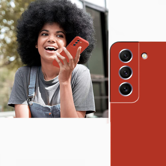 Case for Samsung Galaxy S21 FE, Silicone Lite, red