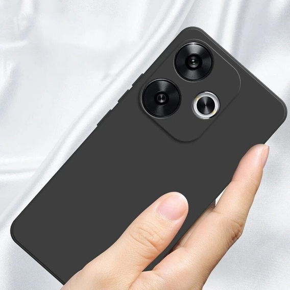 Case for Xiaomi Poco F6, Silicone Lite, black