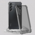 IMAK case for Samsung Galaxy S23 FE, Dropproof, transparent / black