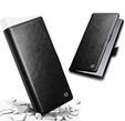 Flip case for Samsung Galaxy S25 Ultra, QIALINO Leather Wallet, black