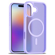 Matt Case for iPhone 17, for MagSafe, translucent purple