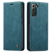CASEME case for Samsung Galaxy S22 5G, Leather Wallet Case, green