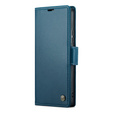 CASEME flip case for Samsung Galaxy A54 5G, Litchi Wallet, blue
