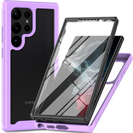 Case for Samsung Galaxy S24 Ultra, Shockproof, with film, purple
