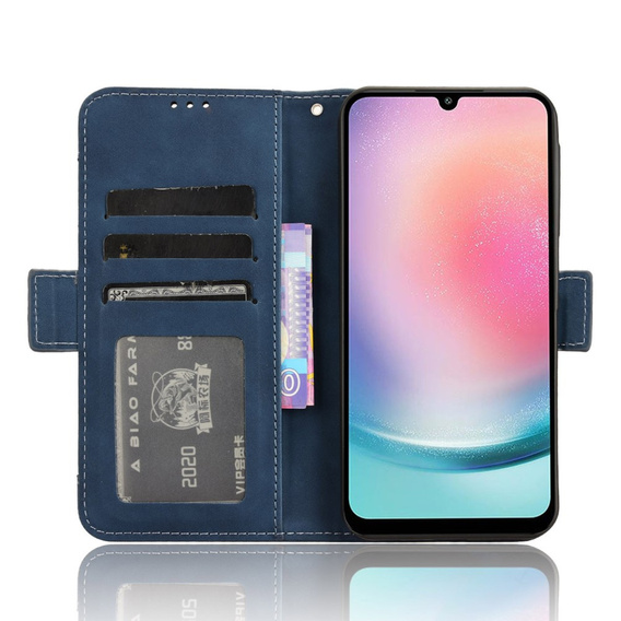Flip case for Samsung Galaxy A25 5G, Card Slot, blue