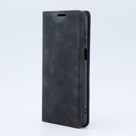 Case for Motorola Moto G53, ERBORD Vintage, wallet with flap, black