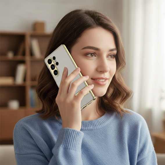 Electro Frame Leather case with stand for Samsung Galaxy S26 Ultra