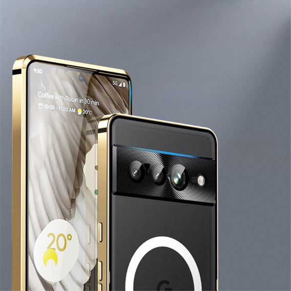 Camera Protection Case for Google Pixel 8 Pro, CamShield MagSafe, transparent / gold