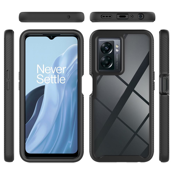 Case for Oppo A57s, Shockproof, with film, black