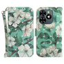 White || green