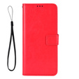 Flip case for Infinix Note 30 Pro 4G, Crazy Horse Wallet, red