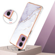 Protective Case for Motorola Moto G24 / G24 Power / G04, Marble Slim Case, white