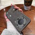 Case for Honor Magic 6 Lite 5G, Glittery Powder, grey